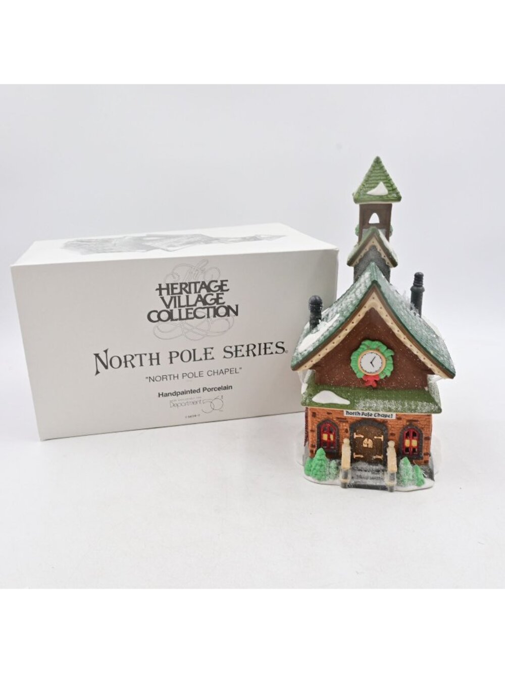 Department 56 North Pole Chapel 5626-0 Heritage Village Christmas Series Boxed